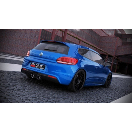 Body kit și tuning vizual Difuzor spate VW Scirocco III R cu 2 guri de evacuare | race-shop.ro