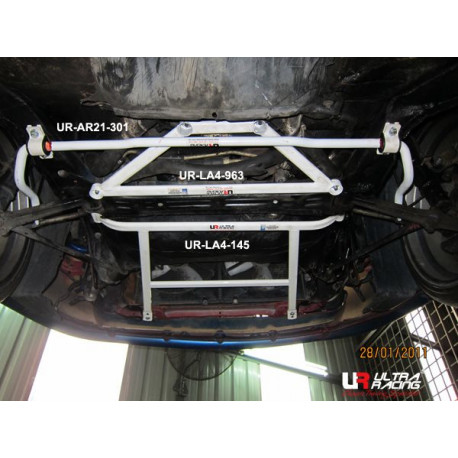 Bară rigidizare Toyota MR2 91-99 SW20 UltraRacing Bară rigidizare podea față "145" - 4-puncte | race-shop.ro