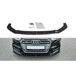 MAXTON DESIGN prelungire bară față pentru Audi S3 / A3 S-Line 8V FL Sedan, V1