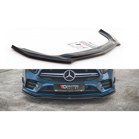 Body kit și tuning vizual MAXTON DESIGN prelungire bară față pentru Mercedes A35 AMG Aero W177, V2 | race-shop.ro