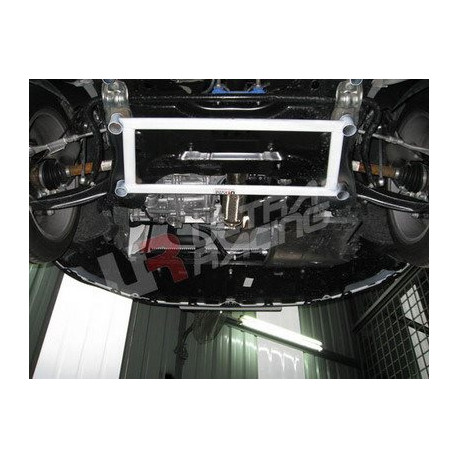 Bară rigidizare Peugeot 308 Turbo + RCZ UltraRacing Bară rigidizare "H-Brace" podea față - 4-puncte | race-shop.ro