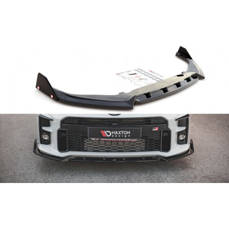 Body kit și tuning vizual MAXTON DESIGN prelungire bară față + flapsuri pentru Toyota GR Yaris Mk4, V2 | race-shop.ro