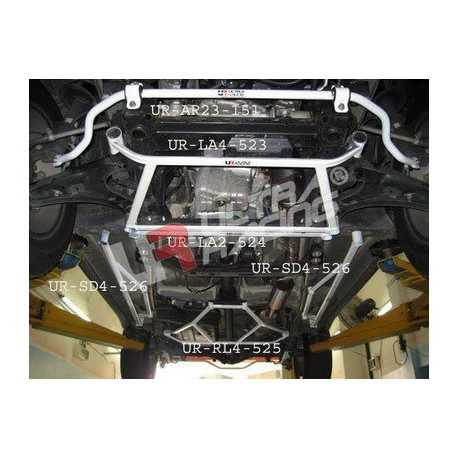 Bară rigidizare Daihatsu Terios 5-Seat 06+ Ultra-R 2x 4-puncte Bară stabilizatoare laterale jos - podea mijloc | race-shop.ro