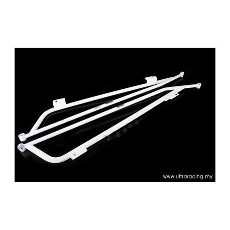 Bară rigidizare Honda S2000 AP1/2 UltraRacing 2x 4-puncte bară rigidizare podea laterale | race-shop.ro