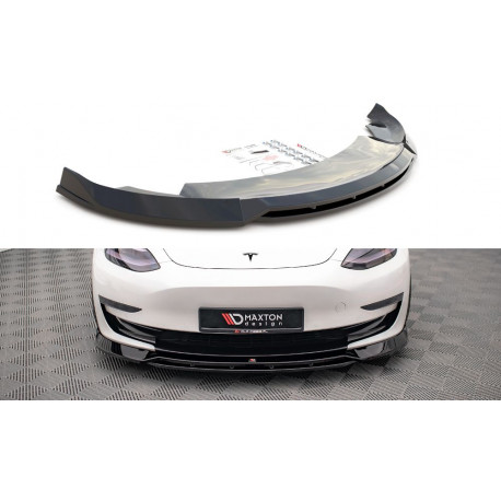 Body kit și tuning vizual MAXTON DESIGN prelungire bară față pentru Tesla Model 3, V3 | race-shop.ro