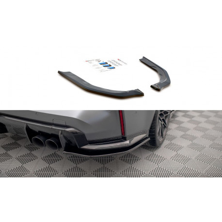 Body kit și tuning vizual MAXTON DESIGN prelungiri laterale bară spate pentru BMW M3 G80, V2 | race-shop.ro