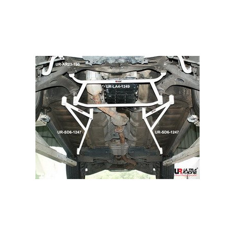 Bară rigidizare Subaru Forester SH9/SJ 2.5T 08+ Ultra-R Bară rigidizare "H-Brace" podea față - 4-puncte | race-shop.ro