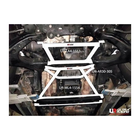 Bară rigidizare Toyota Land Cruiser 100 98-07 Ultra-R Bară rigidizare "H-Brace" podea față - 4-puncte | race-shop.ro