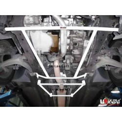 Saab 93 02-12 2.0T UltraRacing Bară rigidizare "H-Brace" podea față - 4-puncte