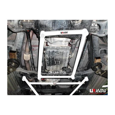 Bară rigidizare Isuzu D-Max 3.0D 02+ UltraRacing Bară rigidizare "H-Brace" podea față - 4-puncte | race-shop.ro