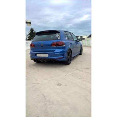 Body kit și tuning vizual MAXTON DESIGN bară spate pentru VW GOLF VI (R400 LOOK), fibră de sticlă amorsată | race-shop.ro