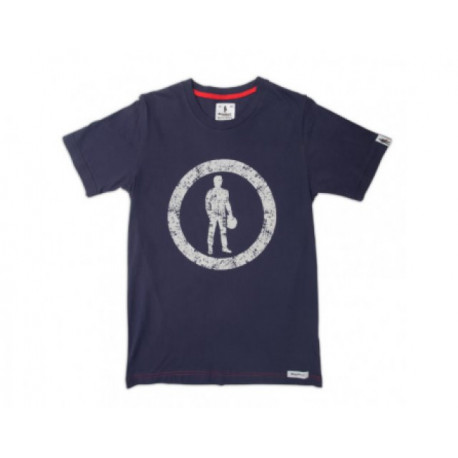 Tricouri Tricoul OMP racing spirit ICON IN CIRCLE navy albastru | race-shop.ro