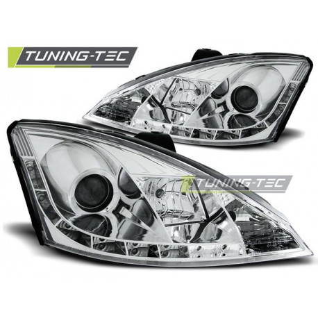 Iluminare auto Faruri Ford Focus 11.01-10.04 lumină de zi crom | race-shop.ro