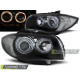 Iluminare auto Faruri Angel Eyes negru pentru BMW 1 E87/E81/82/88 04-11 | race-shop.ro
