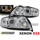 Iluminare auto Faruri xenon Angel Eyes crom pentru Audi A6 06.01-05.04 | race-shop.ro