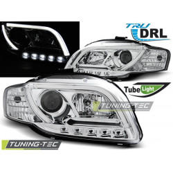 Faruri tube light DRL crom pentru Audi A4 B7 11.04-03.08