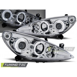 Faruri Peugeot 307 04.01-06.05 Angel Eyes crom