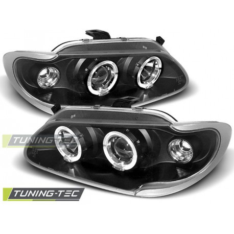 Iluminare auto Faruri Renault Megane / Scenic 96-99 Angel Eyes negru | race-shop.ro