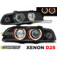 Iluminare auto Faruri xenon Angel Eyes negru pentru BMW E39 09.95-06.03 | race-shop.ro