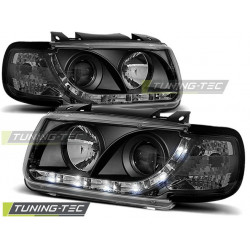 Faruri lumină de zi negru pentru VW Polo 6N 10.94-09.99 hatchback