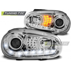 Faruri lumină de zi crom pentru VW Golf 4 09.97-09.03