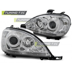 TUNING-TEC faruri pentru MERCEDES W163 ML M-KLASA 03.98-08.01 (H7), crom, V2