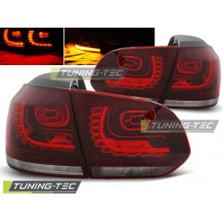TUNING-TEC stopuri LED pentru VW GOLF 6 10.08-12, roșu-alb