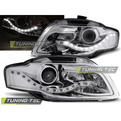 Faruri lumină de zi crom pentru Audi A4 B7 11.04-03.08