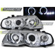 Iluminare auto Faruri Angel Eyes crom pentru BMW E46 04.99-03.03 coupe | race-shop.ro