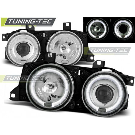 Iluminare auto Faruri Angel Eyes crom pentru BMW E32/E3 | race-shop.ro
