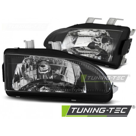 Iluminare auto Faruri Honda Civic 09.91-08.95 2D/3D negru | race-shop.ro