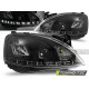 Iluminare auto Faruri Opel Corsa C 11.00-09.06 lumină de zi negru | race-shop.ro