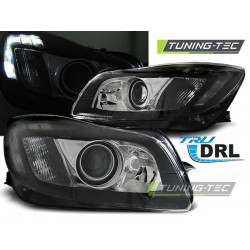 Faruri Opel Insignia 08-12 negru DRL