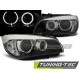 Iluminare auto Faruri Angel Eyes led negru pentru BMW X1 E84 10.09-07.12 | race-shop.ro