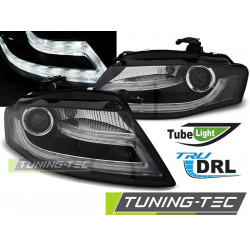Faruri true DRL negru pentru Audi A4 B8 04.08-11