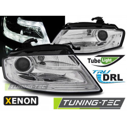 Faruri xenon true DRL crom pentru Audi A4 B8 04.08-11