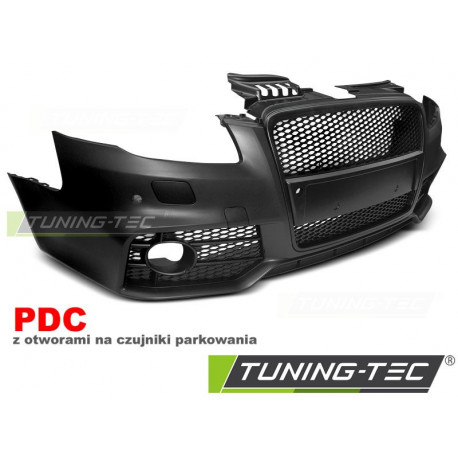 Body kit și tuning vizual Bară față sport negru PDC pentru Audi A4 04-08 | race-shop.ro