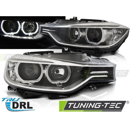 Iluminare auto Faruri Angel Eyes led negru pentru BMW F30/F31 10.11 - 05.15 | race-shop.ro