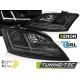 Iluminare auto Faruri xenon led DRL negru SEQ pentru Audi TT 06-10 8J | race-shop.ro