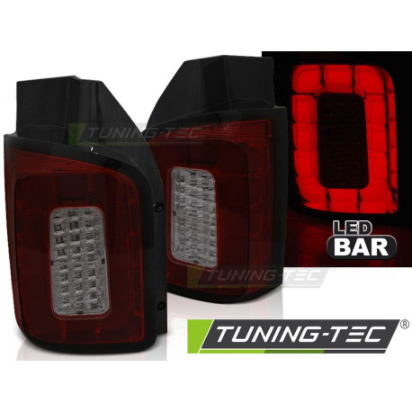 Iluminare auto Stopuri led bar roșu fumuriu pentru VW T6 15-19 Transporter | race-shop.ro
