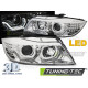 Iluminare auto Faruri Angel Eyes led 3D crom pentru BMW E90/E91 05-08 | race-shop.ro