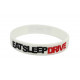 Rubber wrist band Eat Sleep Drive brățară silicon (Albă) | race-shop.ro