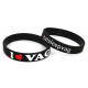 Rubber wrist band I Love VAG brățară silicon (neagră) | race-shop.ro