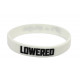 Rubber wrist band LOWERED brățară silicon (Albă) | race-shop.ro