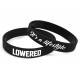 Rubber wrist band LOWERED brățară silicon (neagră) | race-shop.ro