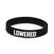 Rubber wrist band LOWERED brățară silicon (neagră) | race-shop.ro