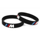 Rubber wrist band M-Power brățară silicon (neagră) | race-shop.ro