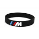 Rubber wrist band M-Power brățară silicon (neagră) | race-shop.ro