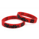 Rubber wrist band Static brățară silicon (Red) | race-shop.ro
