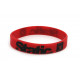 Rubber wrist band Static brățară silicon (Red) | race-shop.ro